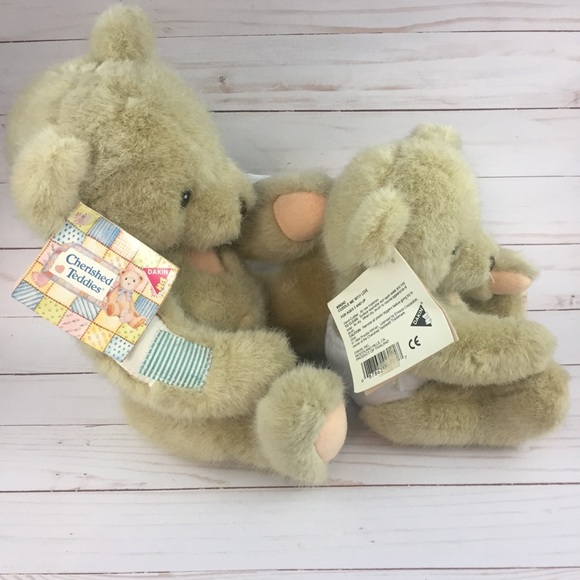 2 Dakin Cherished Teddies Plush 1994 Priscilla Hillman - Theodore and Baby Bear - Picture 5 of 13